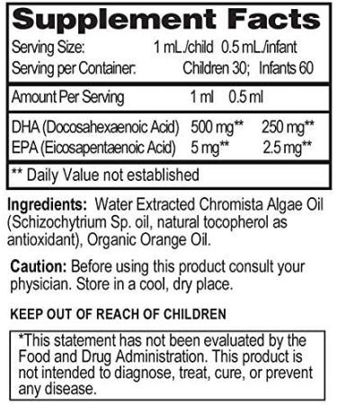 Go Healthy DHA Omega 3 for Kids & Toddlers - Vegan Fish Oil Alternative, Organic Orange Flavor - 30-60 Servings - Buy Online on GoSupps.com