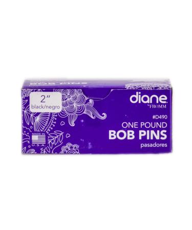 Diane Bobby Black / Negro Pins - 2 Inch - One pound (D490)