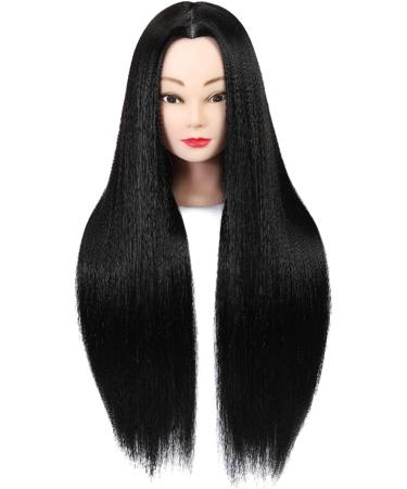Trintion Black Wigs for Women | 65cm Middle Parting Long Hair Extensions | Natural Heat-Resistant Synthetic Wig - Buy Online on GoSupps.com