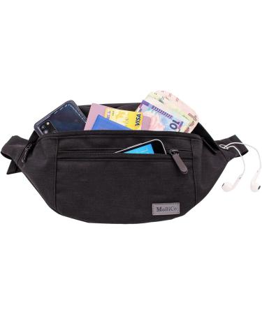 Big Crossbody Belly Pocket Belt Bag - Waterproof Hip Bag for Men & Women | Large Cell Phone & Money Belts for Camping Hiking & Fitness - Buy Online on GoSupps.com