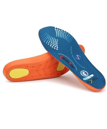 ROCKROOSTER Arch Support Work Insoles for Men & Women Shoe Inserts  Fast Drying  Shock Absorption  Plantar Fasciitis Feet  Diabetes Feet  Flat Feet  Comfort (RC920-L Men's 10-11 / Women's 12-13) (L) Men's 10-11 / Women's...