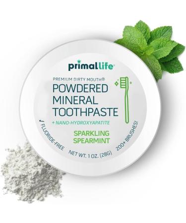 2 Pack of Primal: Life Organics!! - Dirty Mouth Toothpowder Tooth Cleaning Powder Flavored Essential Oils with Natural Kaolin & Bentonite Clay Paleo Organic Spearmint 1 oz LuxProdX Sticker - Buy Online on GoSupps.com