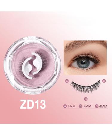 Self Adhesive Eyelashes - No Glue Needed Reusable & Easy to Use | 34 Types for Natural Makeup (ZD-13 - Buy Online on GoSupps.com