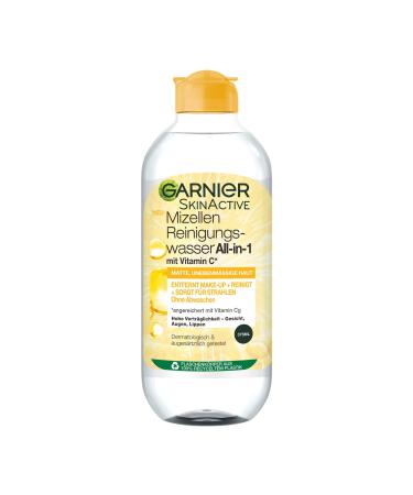 L'Or al Deutschland Garnier Allin1 micellar cleansing water with vitamin C for a radiant complexion makeup remover and facial cleansing for tired skin Skin Active 1 x 375 ml