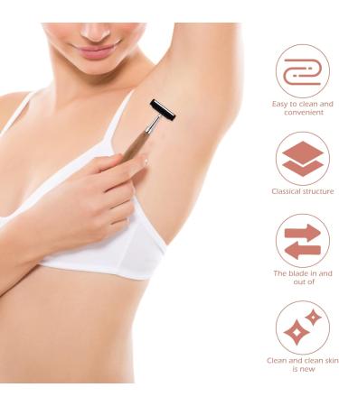 Frcolor 8PC Bartschneider Gift Blades - Friendly Razor Griff for Men & Women | Wood Color Removal Friseur | Stainless Steel Manual Razors (13x4cm 2 Pcs) - Buy Online on GoSupps.com