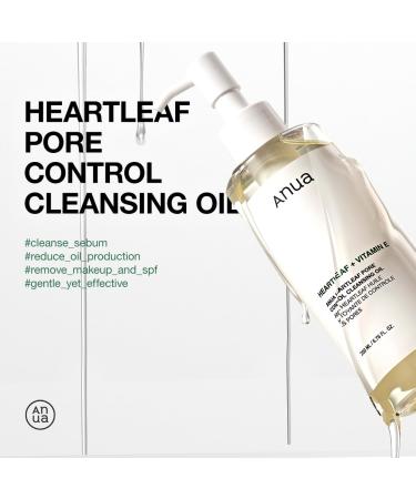 Anua Double Cleanser Duo for Facial Cleansing : Heartleaf Pore Control Cleansing Oil & Heartleaf Quercetinol Pore Deep Cleansing Foam for Double Cleansing Korean Skincare - Buy Online on GoSupps.com