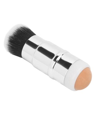 Oil Absorbing Volcanic Roller Double Headed Protective Cover Face Roller Volcanic Stone Strong Powder Holder for Travel Use (Blue)