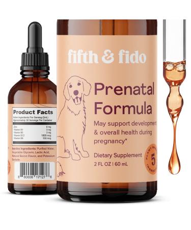 Dog Prenatal Vitamins for a Healthier Litter - Canine Prenatal Vitamin with Folic Acid for Dogs - New Puppy Essentials to Support Immune System - Nursing Puppy Supplies - Dog Breeding Supplies 2 oz