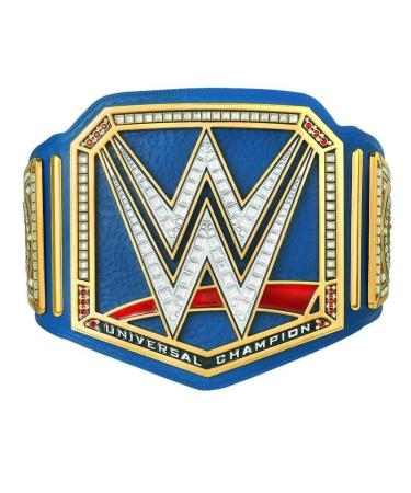 WWE Authentic Wear Universal Championship Blue Commemorative Title Belt