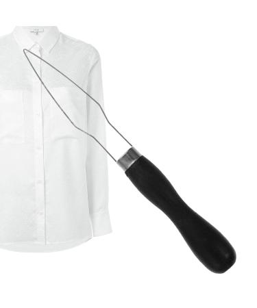 Higyee button placket hook for jeans - dressing aids with ergonomic handle for disabled and older people button hooks for ariarous dress handle made of black plastic