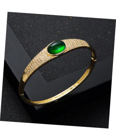 Shop CLISPEED Micro Paved Cubic Zirconia Bracelet Watch Straps - Real Gold Plated Copper & Agate for Women | International Shipping Available - Buy Online on GoSupps.com