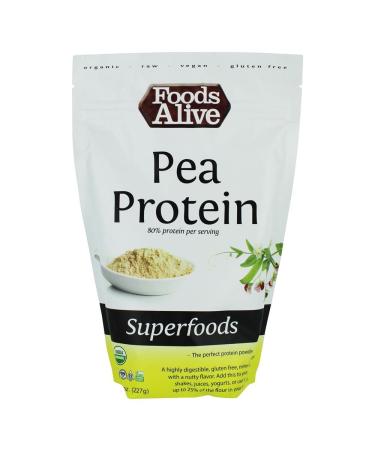 Foods Alive Organic Pea Protein Powder 8 Oz 1 Ounce (Pack of 1)
