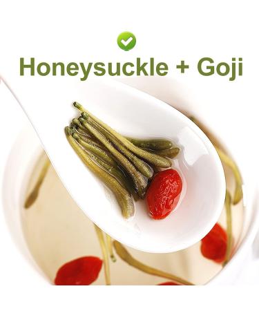 Buy 100% Natural Plant Poison Honeysuckle Tea - 40g Loose Herbal Tea Dried Flowers - Giesel Shit Wild Lonice Japonica - Buy Online on GoSupps.com