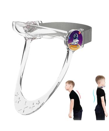 Neck Corrector - Ergonomic Anti-Bowing Device for Kids & Students | Lightweight & Breathable Transparent Design - Buy Online on GoSupps.com