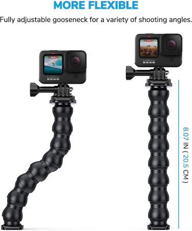 Sametop Jaws Flex Clamp Mount for GoPro and DJI Osmo Action Cameras - Buy Online on GoSupps.com