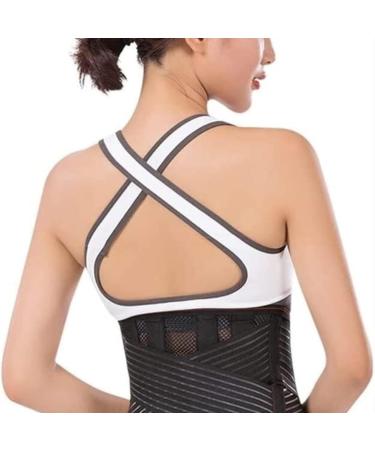 GTHNHD Waist Trainer Lumbar Brace Belt Summer Lower Back Brace Support Waist Trainer Lumbar Belt Waist Cincher X-Large Black - Buy Online on GoSupps.com