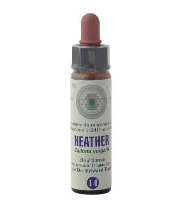 Heather n 14 Fleur de Bach farmaflor 1 Flacon Comtpe Gouttes 10ml - Made in Italy