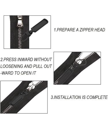 Premium Metal Zipper Pulls - 4 Pack Replacement Parts for Wallets Clothes Jeans & Luggage - Buy Online on GoSupps.com