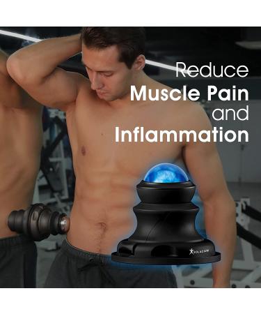 Mountable Massage Roller Ball for Pain Relief - Suction Cup Back Massager for Self-Myofascial Release and Trigger Point Massage - Relieve Muscle Knots - Buy Online on GoSupps.com