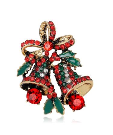 Pin Jewelry Gifts for Women Cute Inlaid Rhinestone Christmas Brooches for Women Creative Colorful Boots Snowman Pins Party Accessories Sweater Jewelry Brooches & Pins