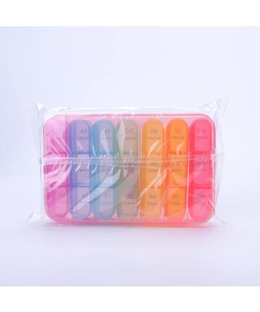 7-Day Pillbox with 3 Compartments - German Medication Organizer for Daily Use (Pink) - Ideal for Tablets & Vitamins - Buy Online on GoSupps.com