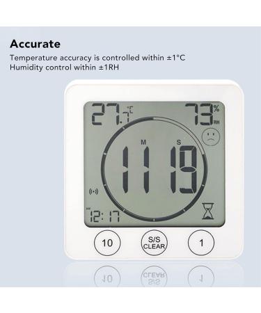 Buy Digital Thermometer Hygrometer with Easy-to-Read Display & Sensitive Sensor | Accurate Measurements & Backlight for Indoor Use - Fast International Shipping - Buy Online on GoSupps.com