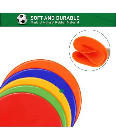 TuXHui Spot Markers 9 & 10 - Non Slip Rubber Agility Cones for Sports Training - 15pcs, 5 Colors - Buy Online on GoSupps.com
