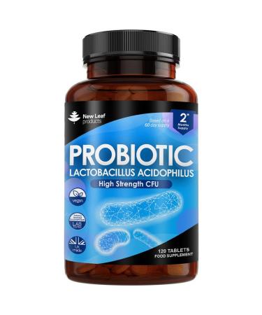 Probiotic Supplements Acidophilus Probiotic Tablets High Strength - Digestive & Gut Health Supplements Lactobacillus Probiotics for Gut Health - Vegan GMO-Free Gluten-Free GMP UK Made 120 Tablets 120 count (Pack of 1) - Buy Online on GoSupps.com