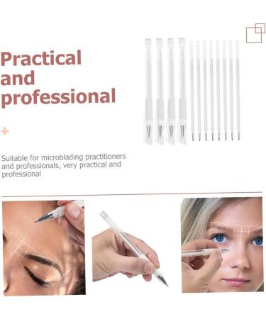 PRETYZOOM Stylo Marquage Sourcils tanche Blanc Stylos Recharges Pour Positionnement Manuel Pr cis Microblading Professionnel - Buy Online on GoSupps.com