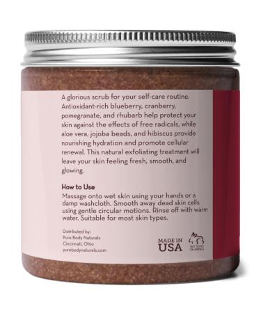 Pure Body Naturals Superfruit Smoothie Scrub, 8.8 fl oz | Antioxidant-Rich Exfoliating Scrub for Smooth, Rejuvenated Skin 8.8 Fl Oz (Pack of 1) - Buy Online on GoSupps.com