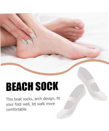 Holibanna 1 Pair Breathable Boat Sock Gel Moisturizing Socks Socks Plantar Socks Silicone Foot Socks Silicone Socks Absorb Sweat Repair Socks Men and Women White - Buy Online on GoSupps.com