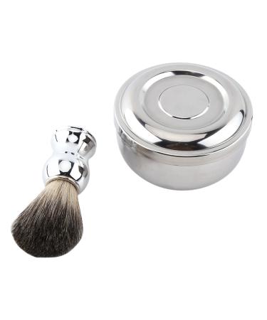 Buy Alloy Shaving Soap Mug Bowl with Lid & Faux Badger Hair Brush - Premium Men s Shaving Tool Kit for Smooth Shaves - International Shipping Available - Buy Online on GoSupps.com