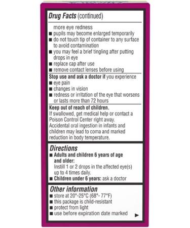 Bausch + Lomb Opcon-A Eye Drops Allergy Relief 0.5 oz - Pack of 4 - Buy Online on GoSupps.com