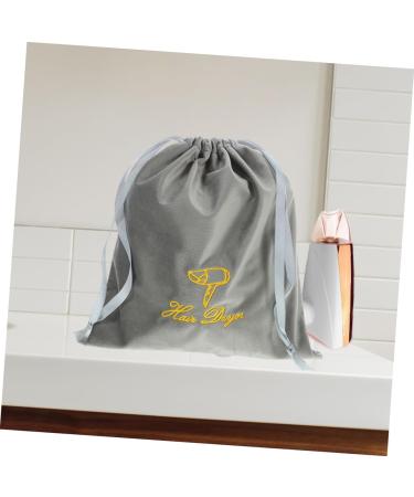 Mikinona Hair Dryer Bag 2pcs Hair Dryer Storage Bag Travel Hair Dryer Hair Dryer Drawstring Bags Carry Bag Classic Blow Dryer Bag 30.00X25.00X0.50CM Grey - Buy Online on GoSupps.com