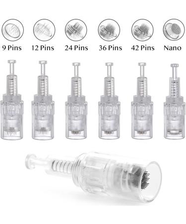 Buy P-Beauty Universal Replacement Needle Cartridges | Micronic Needle Technology for Skin Renewal | Compatible with All Thread Slot Dermapen | 10-Piece Set with 12 Pins - International Shipping - Buy Online on GoSupps.com