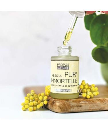 Absolu Oleo-Serum Pur'immortelle Bio - Helichrysum - Coenzyme Q10 - 30ml - Propos'Nature - 100% Natural - Made in France - Buy Online on GoSupps.com