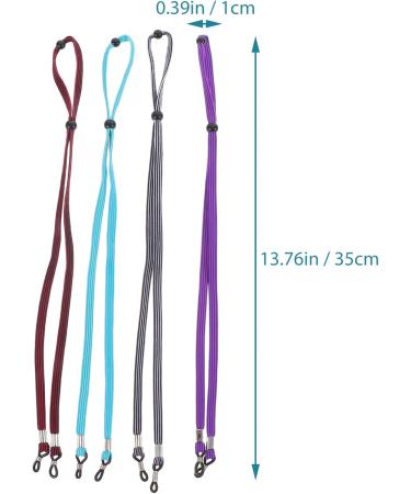 Coheali 4-Piece Elastic Exercise Band & Anti-Lost Glasses Chain | Ear Protection Tape Holder & Decorative Mask Band Perfect for Everyday Use - Buy Online on GoSupps.com