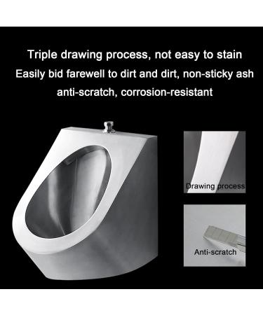 Wall-Mounted Stainless Steel Commercial Flushing urinals Men's Public Toilet Automatic Induction urinals Wall Drainage/Floor Drainage Used in Homes Hotels Schools and - Buy Online on GoSupps.com