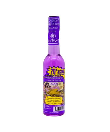 Florida Water Lavender Cologne 5.0 Oz - One (1) Plastic Bottle