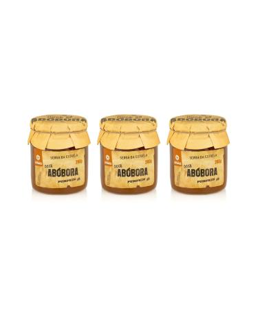 Pumpkin Jam - Set of 3 x 280 g jars - Natural and delicious flavour - Ideal for desserts and breakfasts - No colourings or preservatives - Portuguese gourmet product
