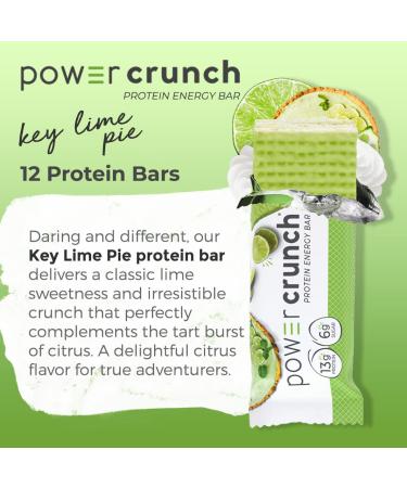 BNRG Power Crunch Protein Energy Bar - Key Lime Pie (12 x 1.4 oz) - Delicious & High-Protein Snack - Buy Online on GoSupps.com