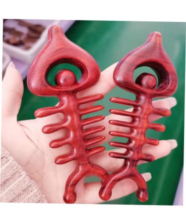 Tovinanna Wooden Comb - Premium Back & Body Massager Tool | Wide Tooth Rosewood Scalp Comb for Relaxation & Wellness - Buy Online on GoSupps.com