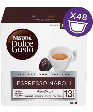  NESCAFE DOLCE GUSTO Nescaf Dolce Gusto Espresso Naples Espresso Roma & Espresso Milan 6 Boxes of 16 Capsules (96 Capsules) - Buy Online on GoSupps.com