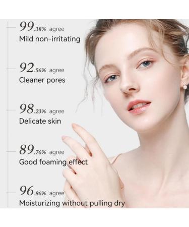 KOAHDE Squalane Moisturising Face Wash Face Wash for Gently Cleaning Pores Squalane Facial Wash Women Hydrating Face Wash for Gently Cleaning Pores Squalane Oil Remover Facial Cleanser 100ML - Buy Online on GoSupps.com