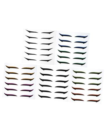 WOONEKY 36 Pairs Glitter Eyeliner Eyeshadow Tape Eye Make up Eyeliner Double Eyelid Tapes Instant Sticker