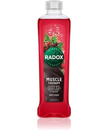 Radox Men Muscle Therapy Bath Soak 500ml - Soothing Relief for Sore Muscles - Buy Online on GoSupps.com