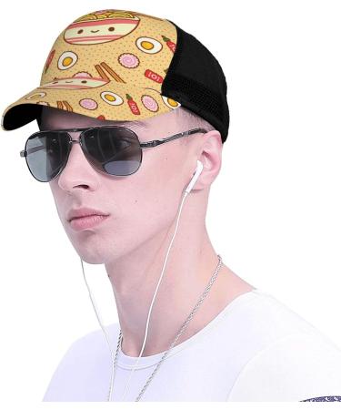 OPSREY Delicious Sweet Ramen Printed Adjustable Mesh Baseball Cap Neutral Sports Cap Delicious Sweet Ramen 5-7 - Buy Online on GoSupps.com