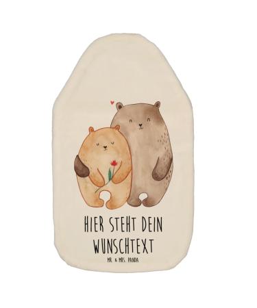Mr. & Mrs. Panda Personalized warm bottle Bear Love - Personalized Gifts Gift Wedding Humanding Heat Bottle Public with Names White Personalized