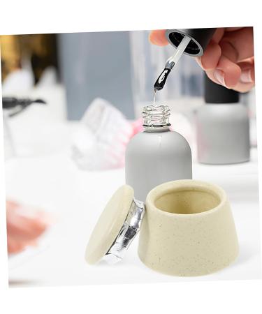 POPETPOP Japanese Manicure Brush Cup Nail Brush Dappen Cup with Lid Ceramic Nail Dish Cup Dappen Dish Nail Cups Manicure Nail Cup Nail Dish Bowl Saucer Cup Ceramics Good Looking - Buy Online on GoSupps.com