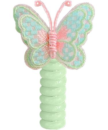 Phone Hair Clips Phone Cable Hair Bobbles - Spiral Hair Bobbles Phone Cable Colourful Elastic Phone Hair Clips for Children Women Children's Halloween Christmas Green - Buy Online on GoSupps.com